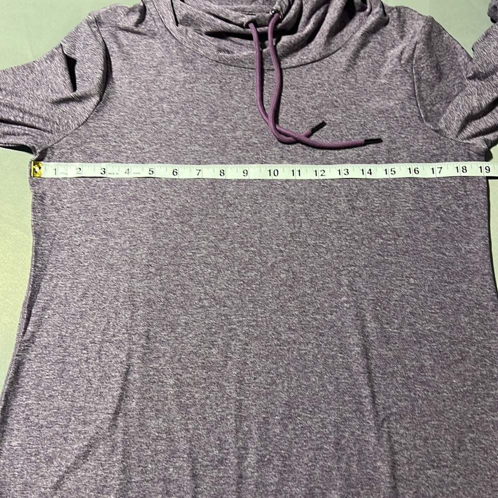 Purple market and spruce athleisure shirt size medium cowl neck - Picture 6 of 9